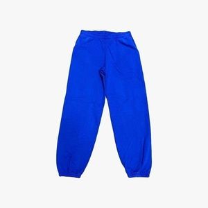 POSH48 - COBALT BLUE GARMENT DYE HEAVY FLEECE SWEATPANTS